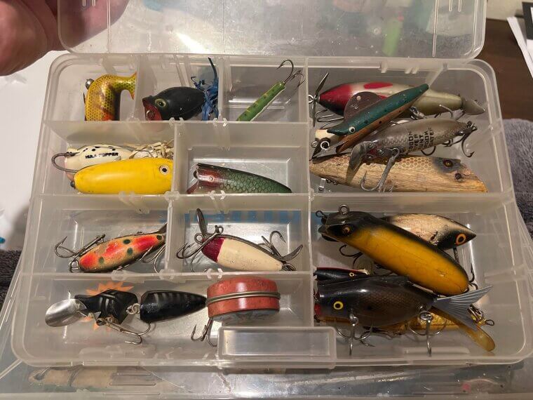 Antique Fishing Lures and Tackle Boxes
