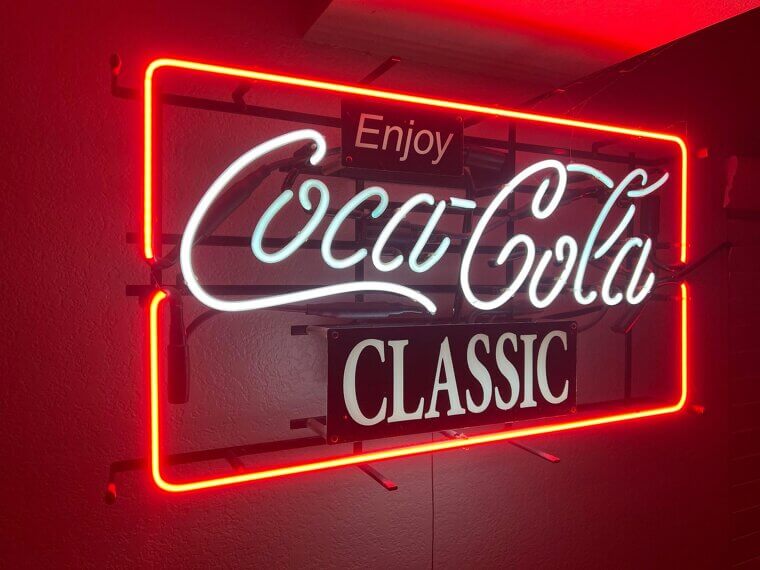 Classic Neon Beer Signs from the Bar