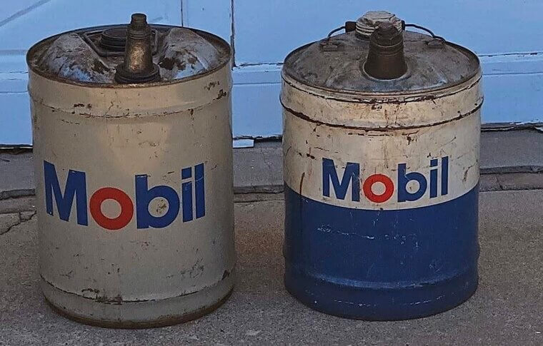 Antique Gasoline Cans and Jerry Cans