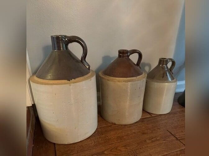 Old Whiskey Jugs and Stoneware Crocks