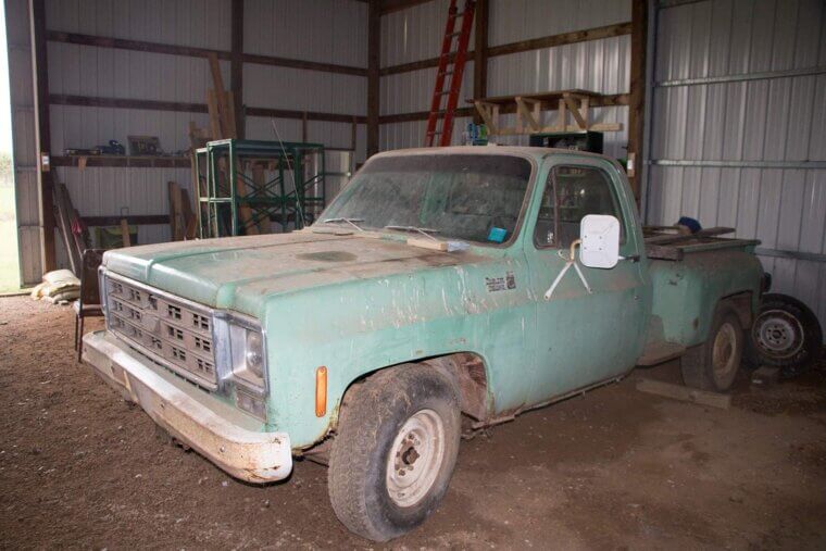 Classic Chevy Truck Sitting Untouched