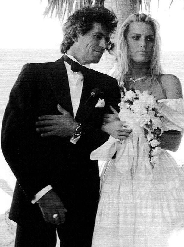 Keith Richards et Patti Hansen - 1983