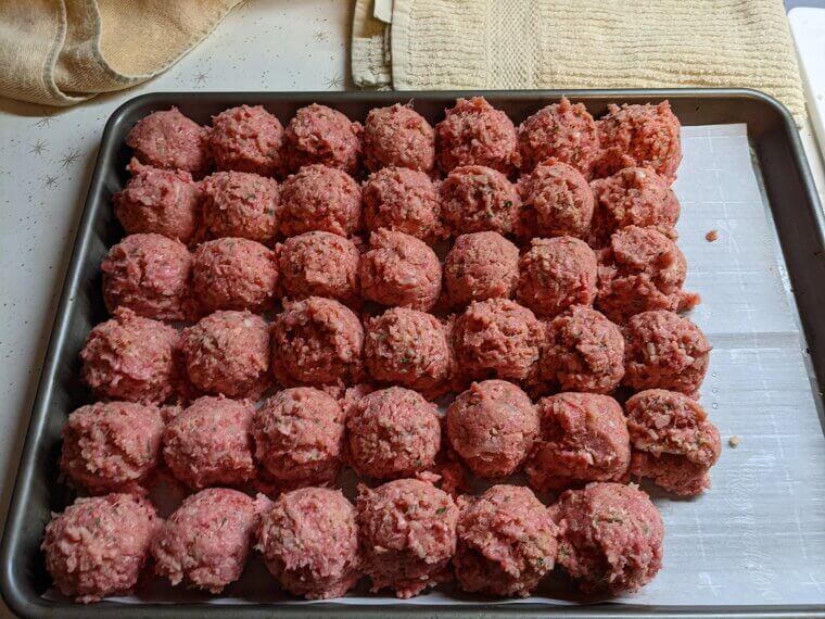 Melon Baller Meatballs