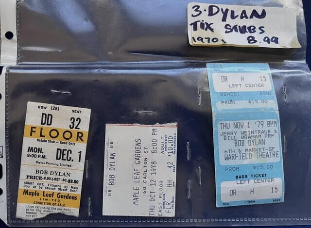 Bob Dylan Royal Albert Hall Ticket Stub - $1,200