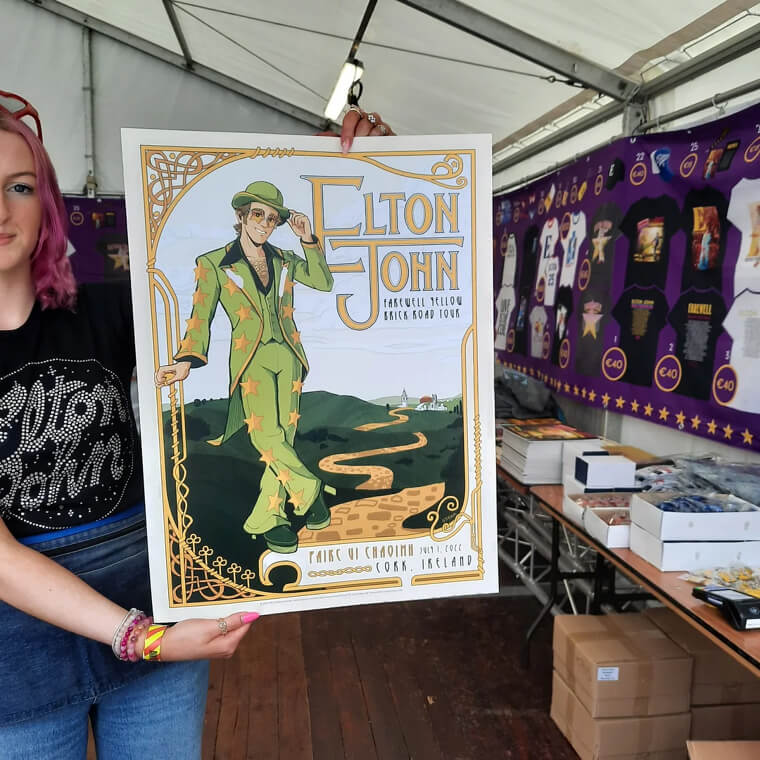 Elton John Dodger Stadium Poster - $1,900