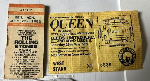 Queen Live Aid Wembley Ticket Stub - $1,800