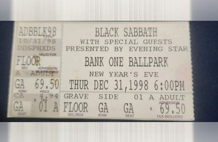 Black Sabbath Henry's Blueshouse Ticket Stub - $1,400