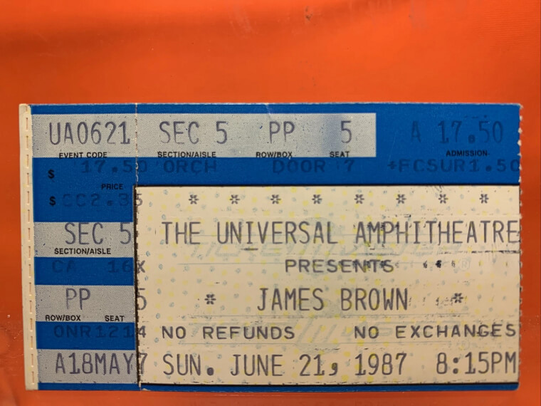 James Brown Apollo Theater Ticket Stub - $1,600