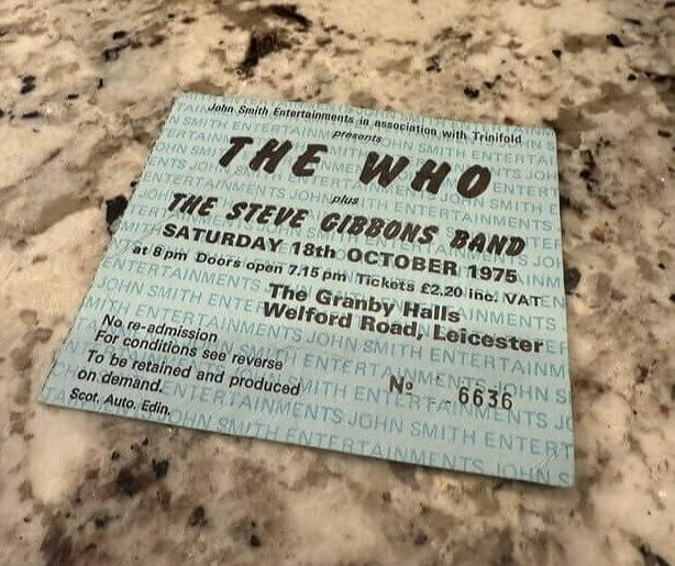 The Who Isle of Wight Ticket Stub - $450