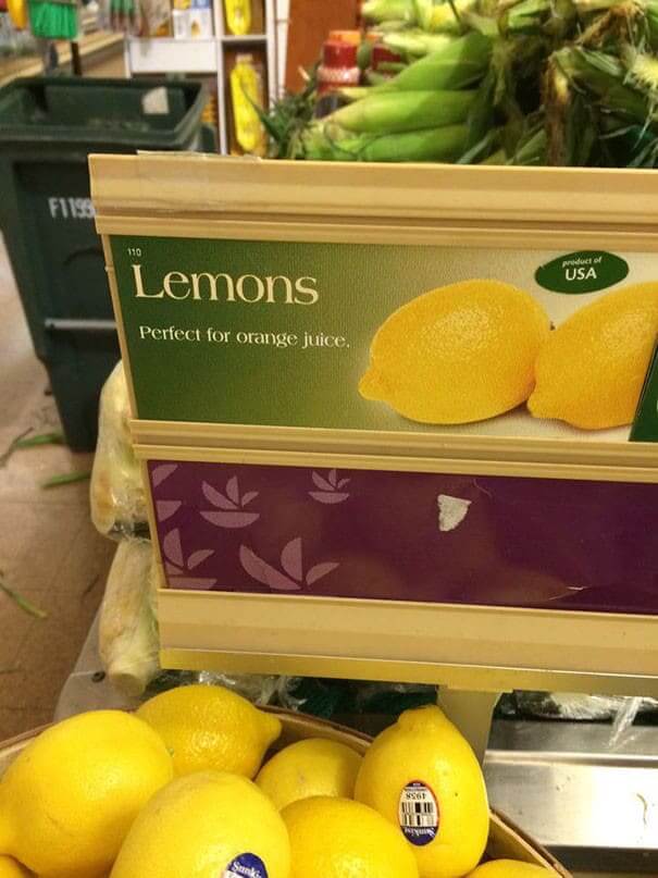 Orange You Glad They Have Lemons