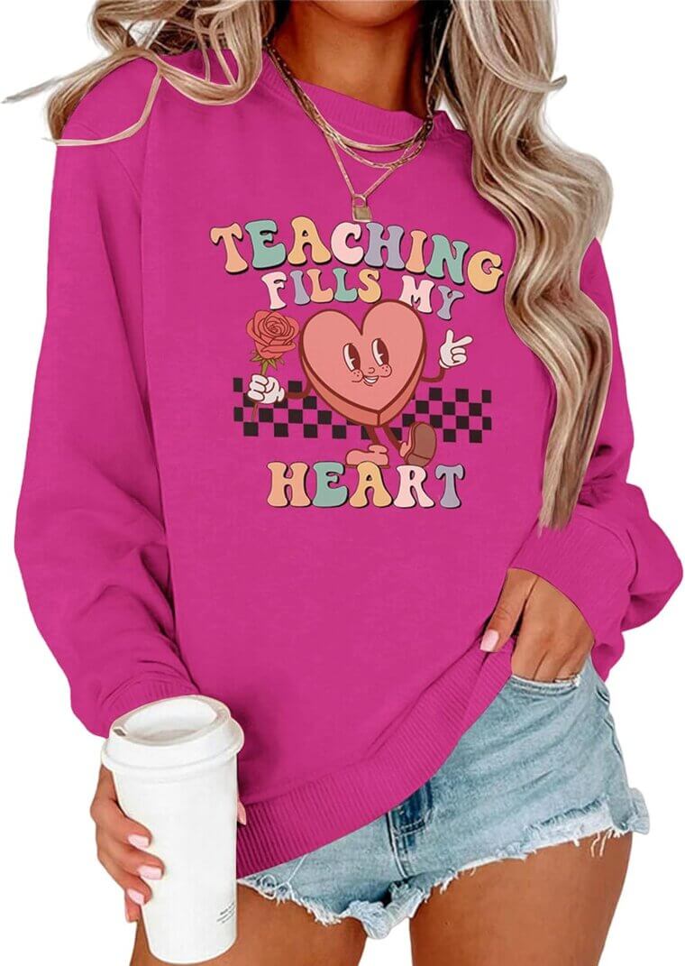 Cute Candy Heart Sweatshirt - Perfect for Every Occasion 