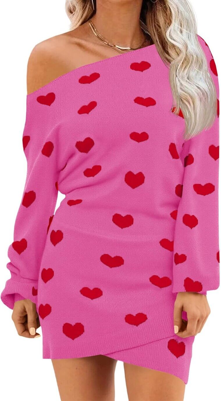 Wenrine Off Shoulder Dress - Perfect for Fall Fashion! 