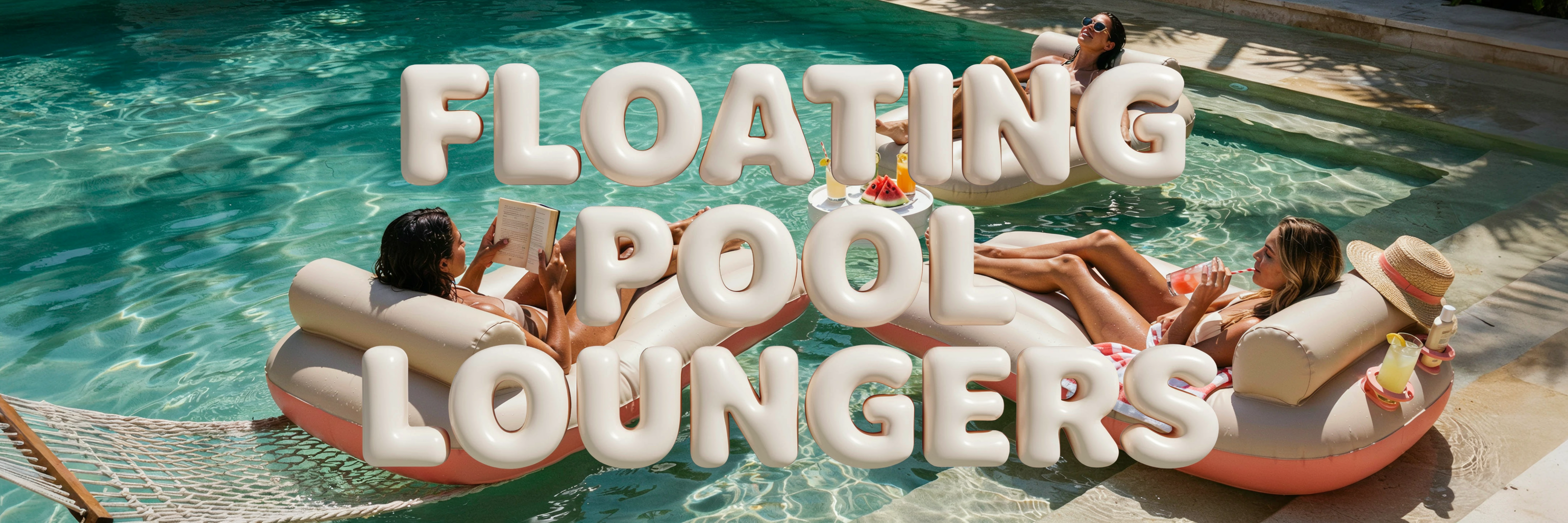 The Floating Pool Loungers That Turn Any Pool Into a Resort Day