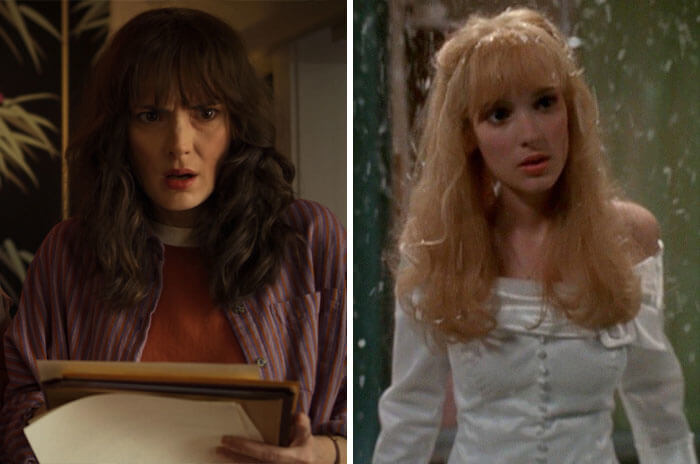 Joyce Byers From Stranger Things And Kim From Edward Scissorhands