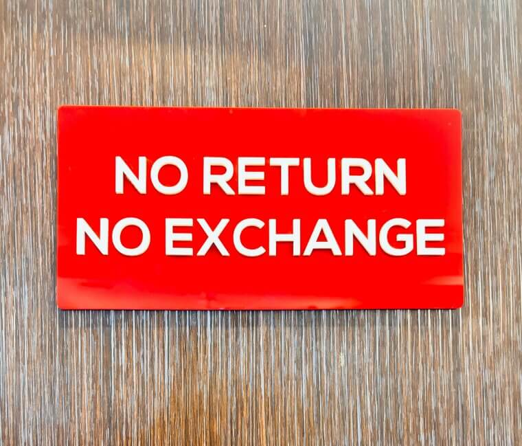 Check the Exit Strategy