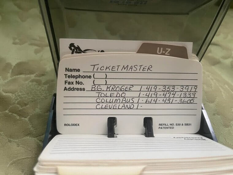 ​Using a Rolodex Without Losing Cards