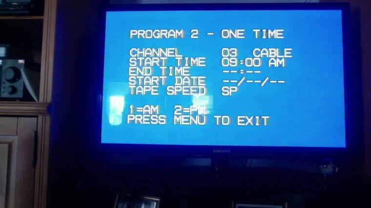 ​Programming a VCR to Record Your Shows