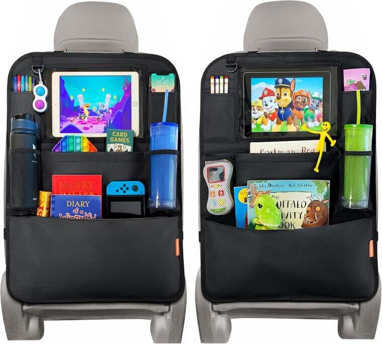 Car Seat Organiser - Keep Kids Entertained & Car Clean 
