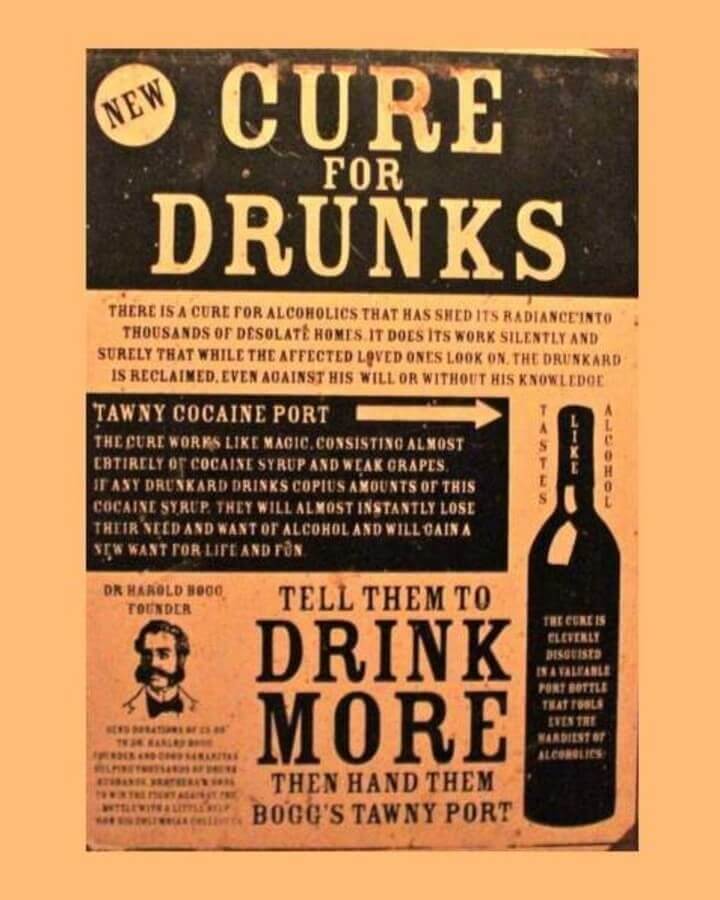 New: Cure For Drunks
