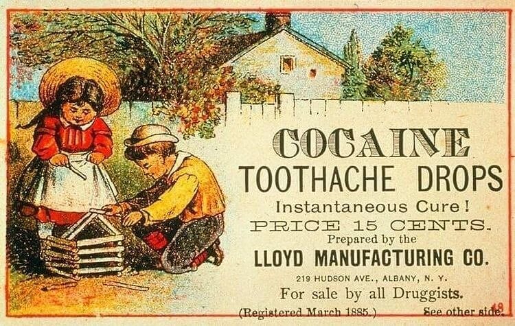 Cocaine Tooth Drops