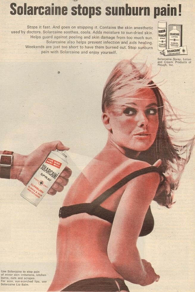 Numbing Sunburn Spray