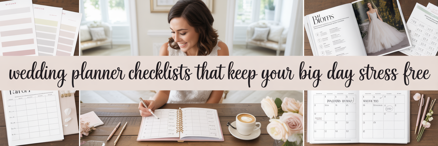 Wedding Planner Notebook Checklists That Keep Your Big Day Stress Free