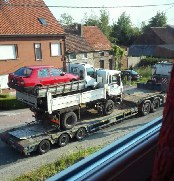 Eine Art Abschleppwagen-Mysterium