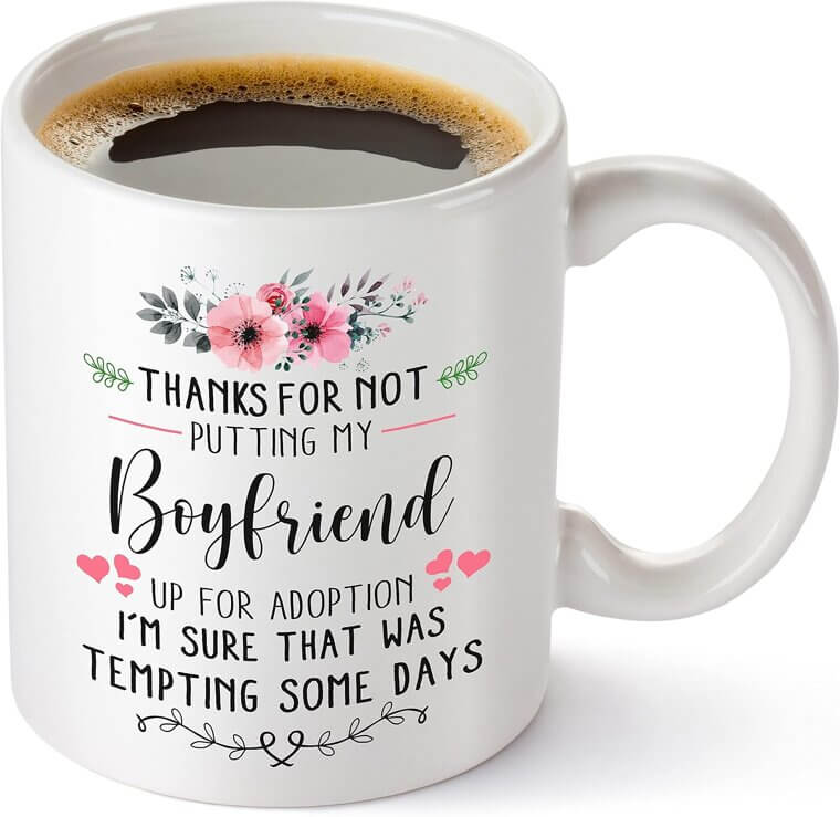 Boyfriend Adoption Mug - A Heartfelt Gift for His Mom 