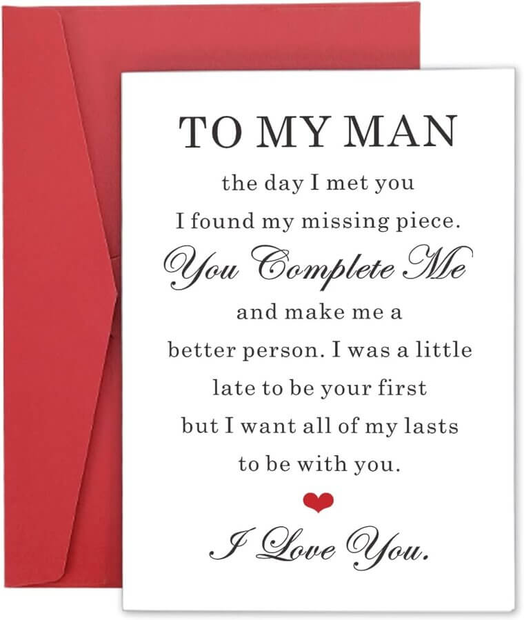 To My Man Card - Perfect Gift for Him - Don’t Miss the 13% Discount!