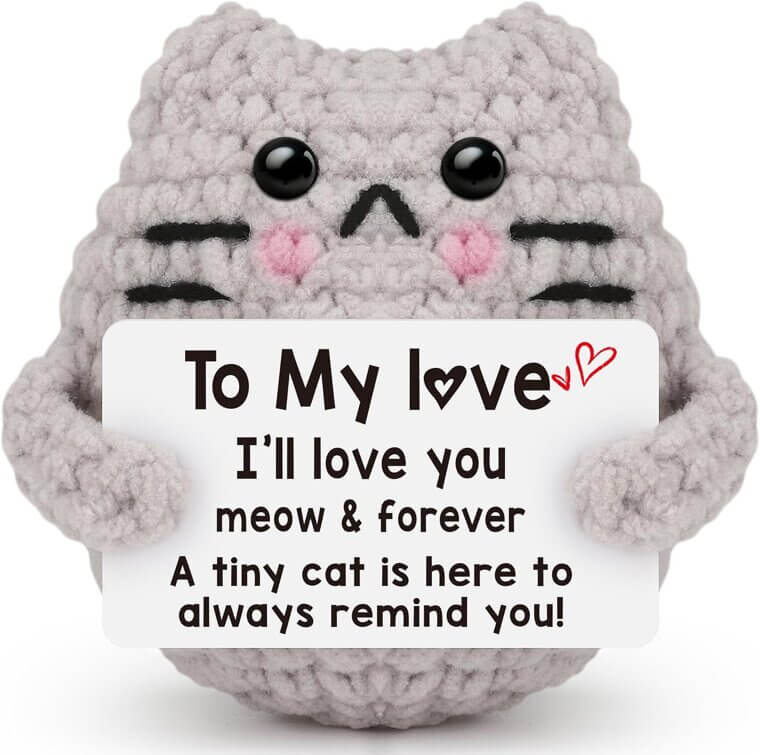 Handmade Crochet Cat - Perfect Valentine's Gift for Couples! - Now 36% Off!