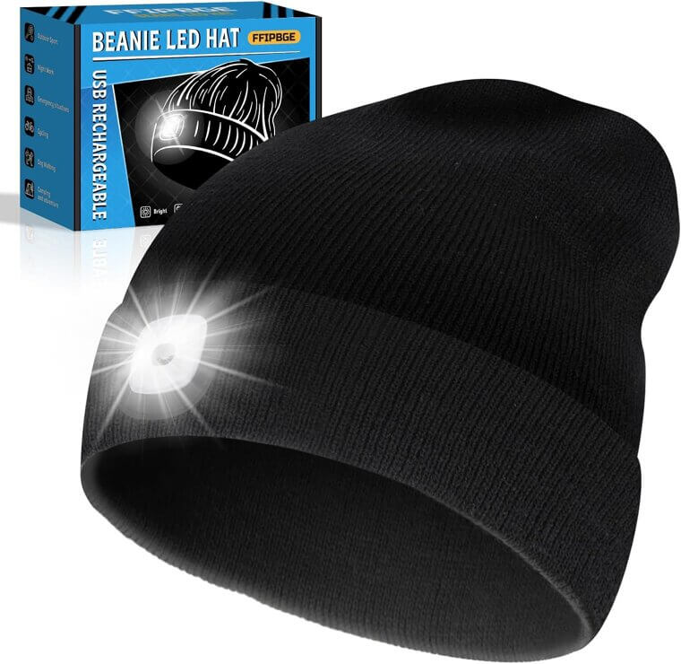Beanie Hat with Light - Perfect Stocking Stuffer for All! 