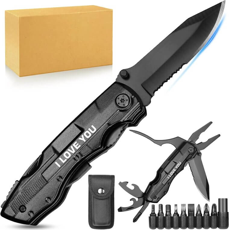 Multitool Knife Gift - Perfect for Him, Dad, or Adventurer 