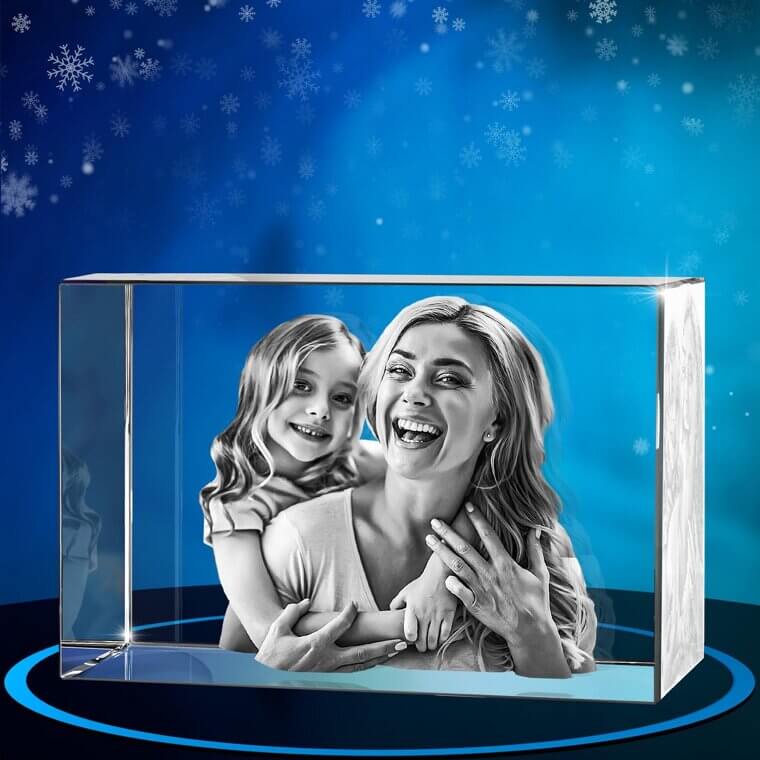3D Crystal Photo Gift - Cherish Memories in Stunning Detail 