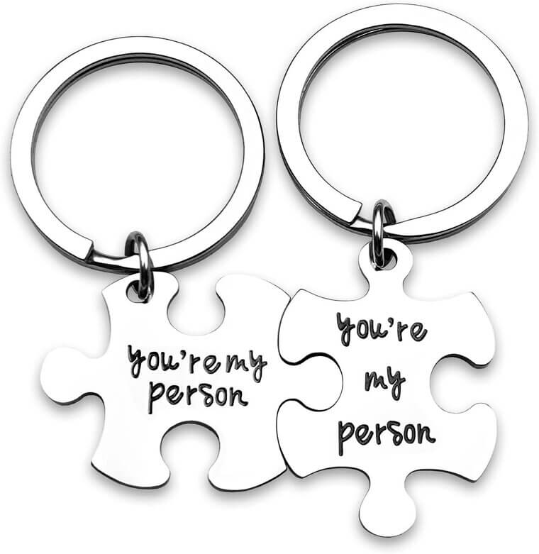 Couple Puzzle Keychain - Perfect Gift for Him & Her 