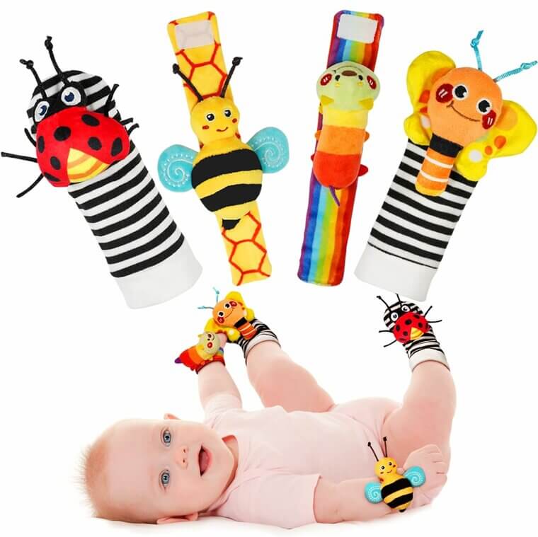 Baby Rattle Socks & Finder - Fun Toys for Newborns! - Now 37% Off!