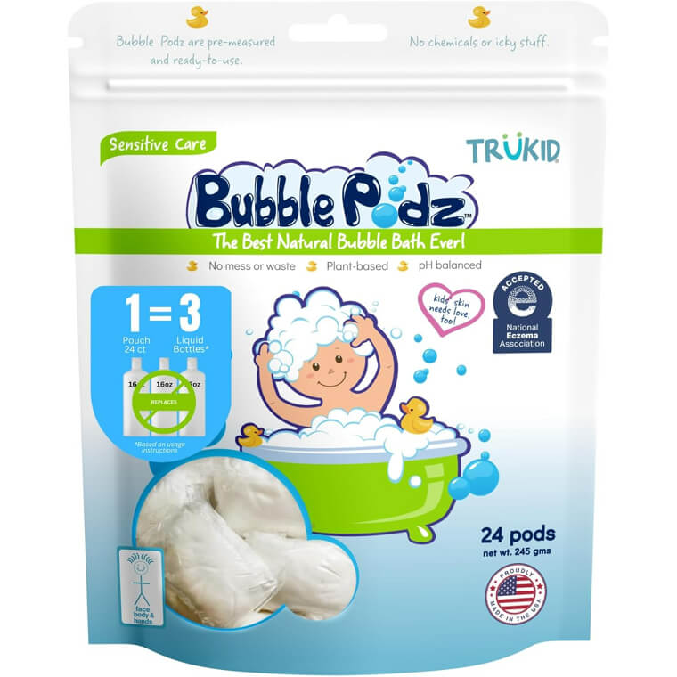 Gentle TruKid Bubble Bath for Sensitive Skin, Perfect for Kids