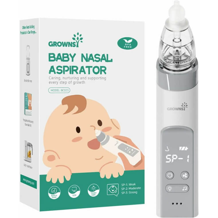 Soothe Your Baby with Nasal Aspirator - Music & Light Included