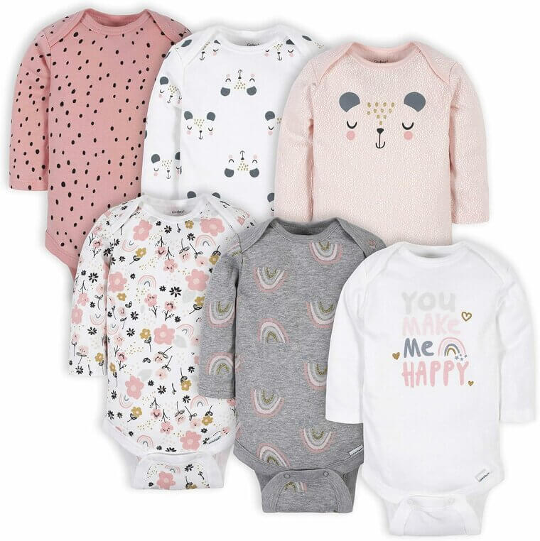 Gerber Long-Sleeve Onesies - Cozy & Stylish