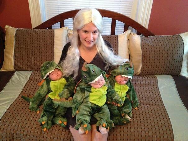 The Mother Of Dragon Triplets