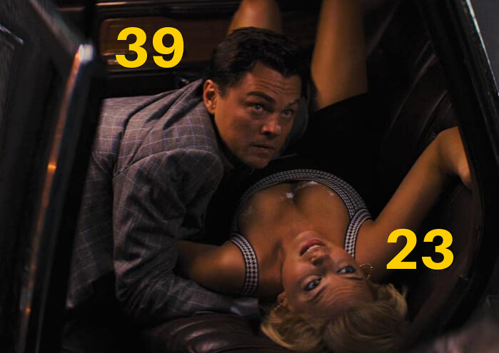 Margot Robbie and Leonardo DiCaprio