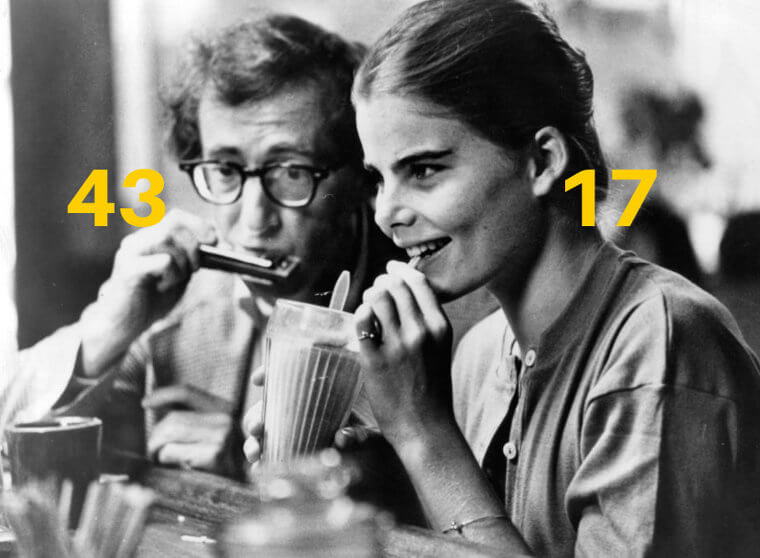 Woody Allen and Mariel Hemingway