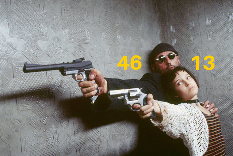 Jean Reno and Natalie Portman