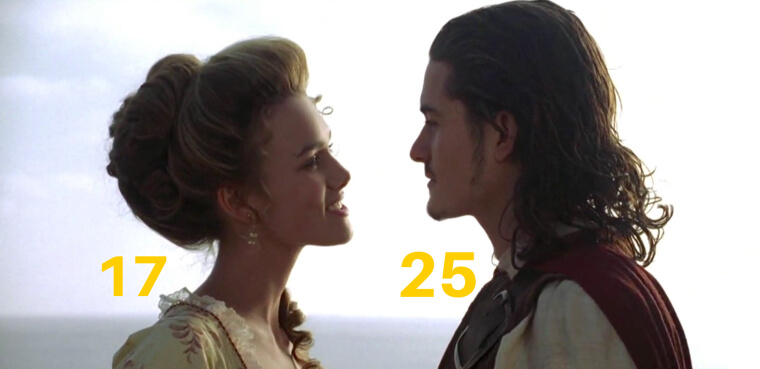 Keira Knightley and Orlando Bloom