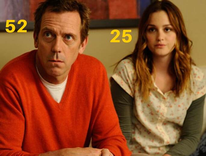Hugh Laurie and Leighton Meester