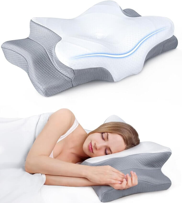 Cooling Neck Pillow for Ultimate Comfort and Support - Now 33% Off!