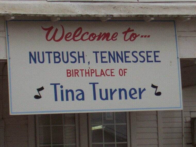 Nutbush City Limits Sign, Nutbush, Tennessee - Nutbush City Limits by Tina Turner