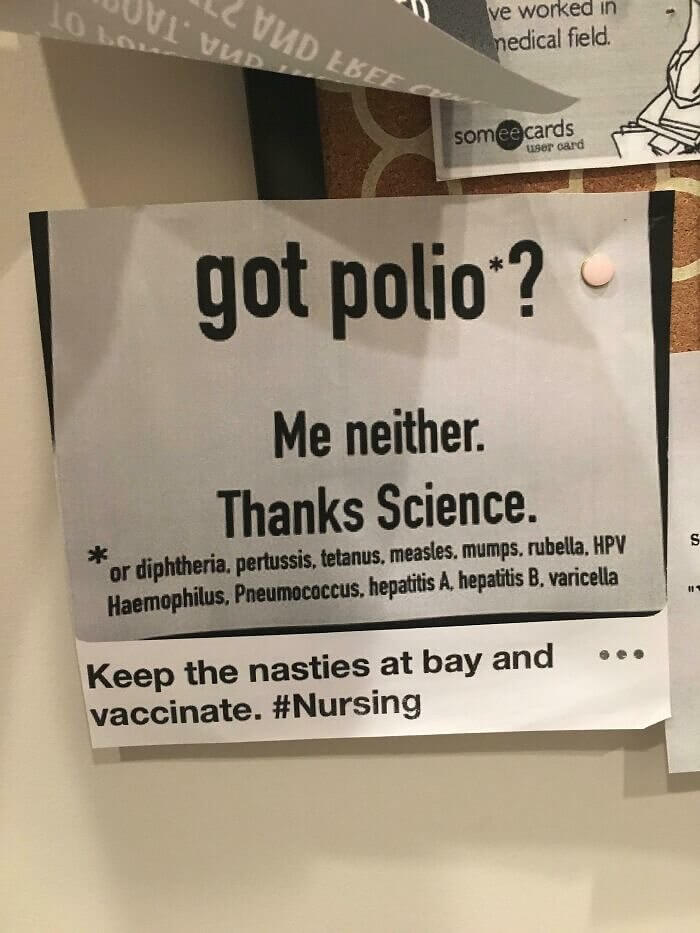 Got Polio? Got Diphtheria? Got Pertussis? Got Tetanus?
