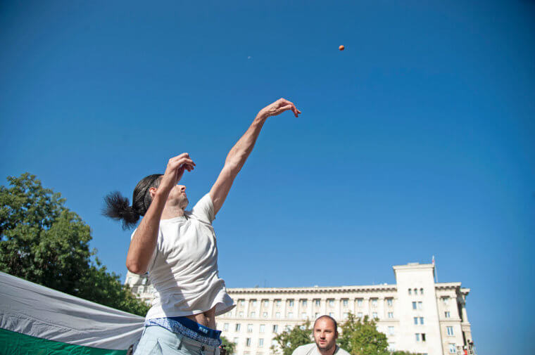 The World Egg Throwing Championships in England