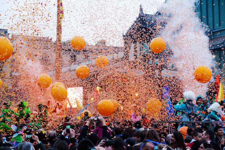 The Carnival of Ivre in Italy
