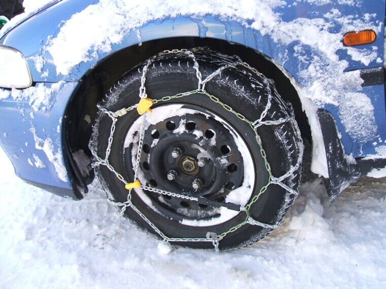 Factory-Offered Tire Chains as Options